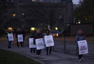 <p>TORONTO, ON- NOVEMBER 4 - Members of CUPE education workers and other supporters gather at Queens Park to protest a day after the Provincial Government enacted the Not Withstanding Clause of the Canadian Constitution to legislate a contract on the union in Toronto. November 4, 2022. (Steve Russell/Toronto Star via Getty Images)</p> 