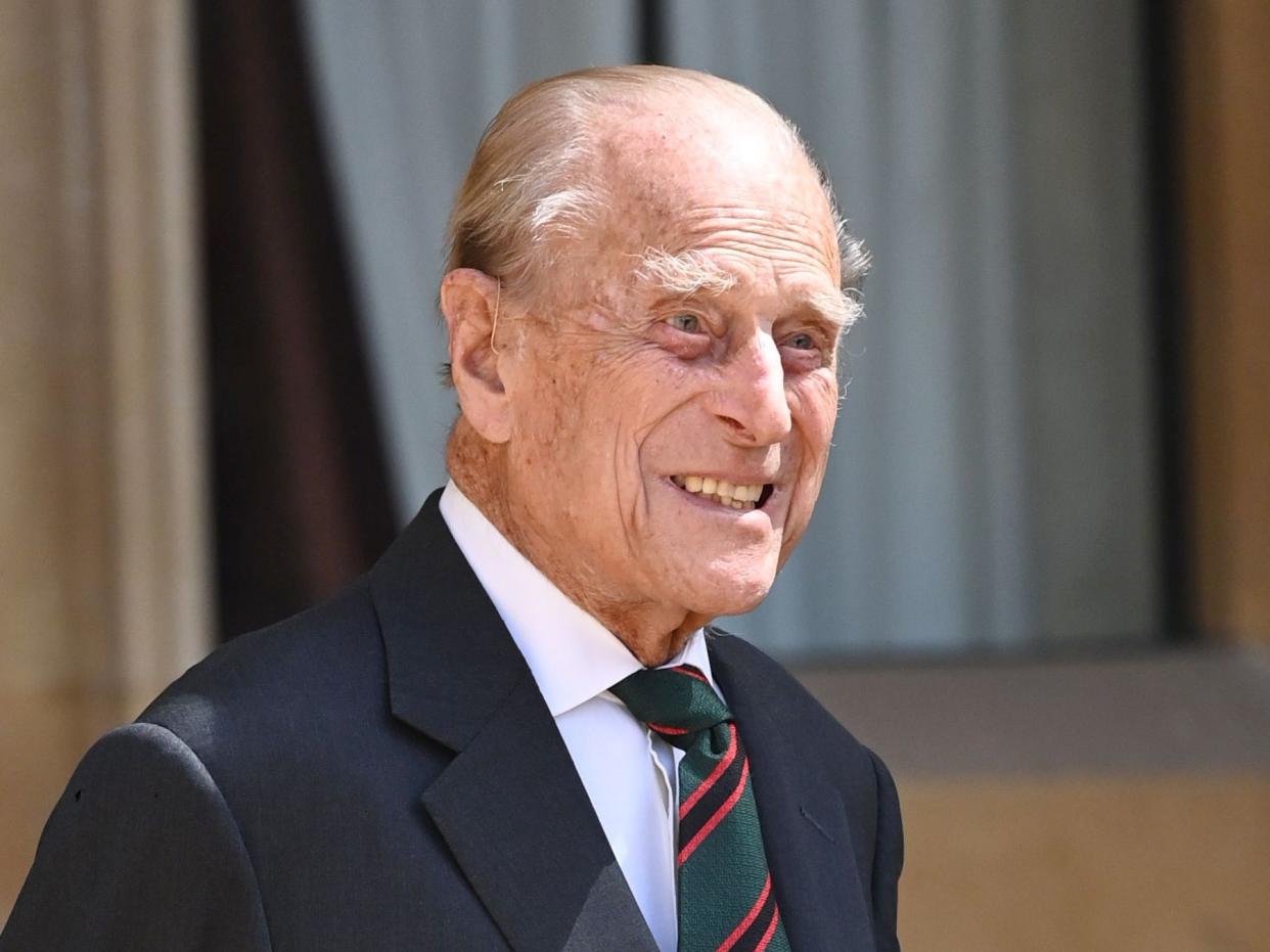 The Duke of Edinburgh at the transfer of the Colonel-in-Chief of the Rifles, Windsor Castle, 22 July 2020: Tim Rooke/Shutterstock