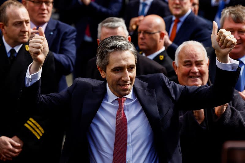 Simon Harris becomes Taoiseach (Prime Minister) of Ireland, in Dublin