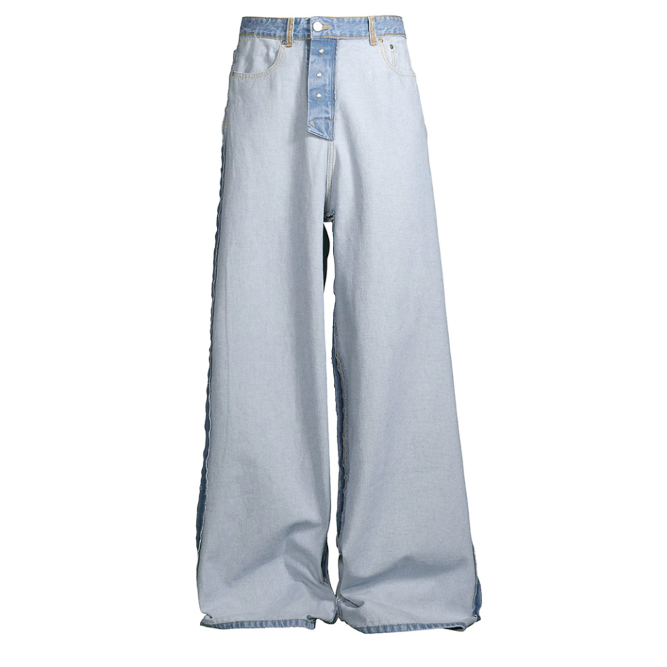 Inside-Out Baggy Jeans