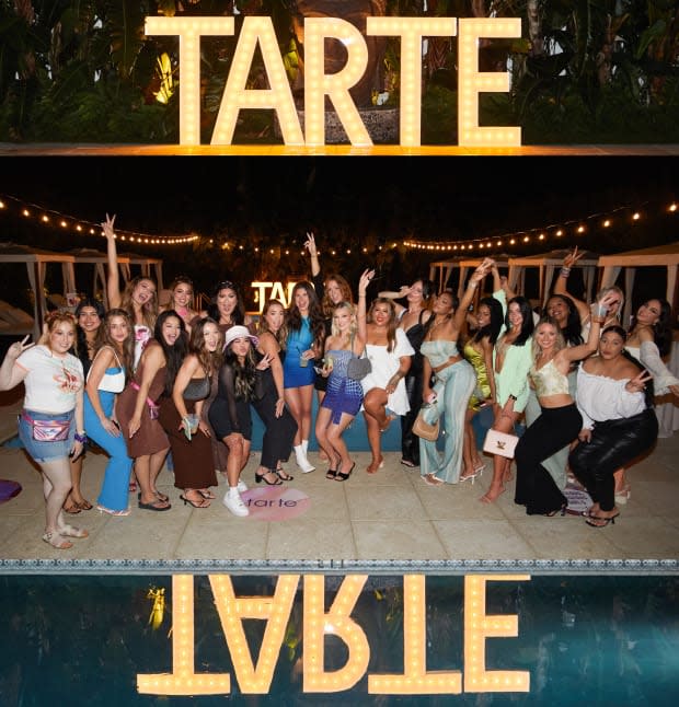 TikTokers attend Tarte's #trippinwithtarte getaway to Miami in 2022.<p>Photo: Courtesy of Tarte</p>