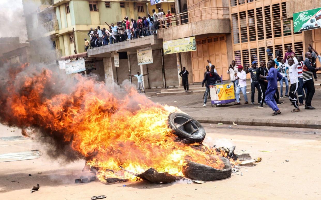 The east African nation has been roiled by political tensions after Kyagulanyi and other MPs were arrested last week - AFP