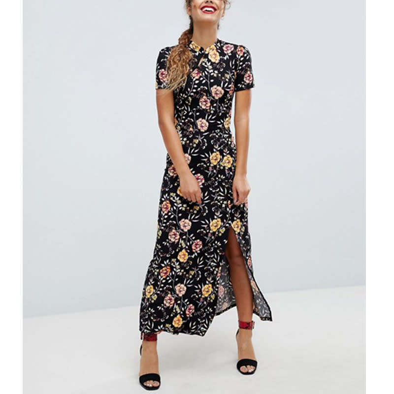 <p>A printed high-neck midi offers coverage without looking frumpy.</p> <p><a rel="nofollow noopener" href="http://rstyle.me/n/cubr4uchdw" target="_blank" data-ylk="slk:Asos Chinoiserie-Print Maxi Tea Dress;elm:context_link;itc:0;sec:content-canvas" class="link ">Asos Chinoiserie-Print Maxi Tea Dress</a>, $48</p> <p> <strong>Related Articles</strong> <ul> <li><a rel="nofollow noopener" href="http://thezoereport.com/fashion/style-tips/box-of-style-ways-to-wear-cape-trend/?utm_source=yahoo&utm_medium=syndication" target="_blank" data-ylk="slk:The Key Styling Piece Your Wardrobe Needs;elm:context_link;itc:0;sec:content-canvas" class="link ">The Key Styling Piece Your Wardrobe Needs</a></li><li><a rel="nofollow noopener" href="http://thezoereport.com/living/wellness/health-benefits-of-dogs/?utm_source=yahoo&utm_medium=syndication" target="_blank" data-ylk="slk:So Apparently Having A Dog Makes You Healthier, According To Science;elm:context_link;itc:0;sec:content-canvas" class="link ">So Apparently Having A Dog Makes You Healthier, According To Science</a></li><li><a rel="nofollow noopener" href="http://thezoereport.com/entertainment/celebrities/jennifer-lawrence-single/?utm_source=yahoo&utm_medium=syndication" target="_blank" data-ylk="slk:Jennifer Lawrence Is Now Single Before The Holidays Too;elm:context_link;itc:0;sec:content-canvas" class="link ">Jennifer Lawrence Is Now Single Before The Holidays Too</a></li> </ul> </p>