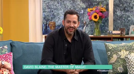 David Blaine sits down wit Eamonn Holme again on This Morning for the first time in 18 years