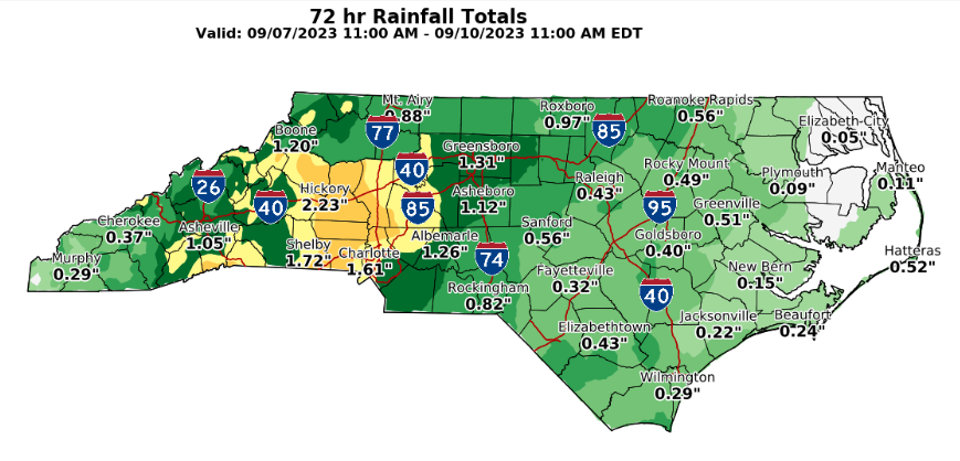 Rain chances increase over the weekend.