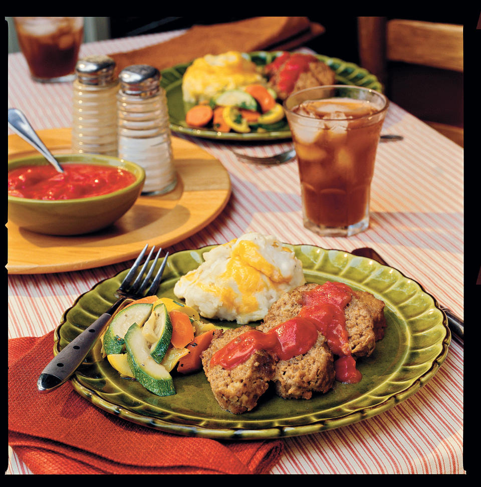 Meatloaf with Green Chile-Tomato Gravy