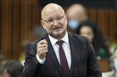 Minister of Justice David Lametti in the House of Commons on Nov. 22, 2022. Lametti recently made controversial statements about MAID. THE CANADIAN PRESS/Adrian Wyld