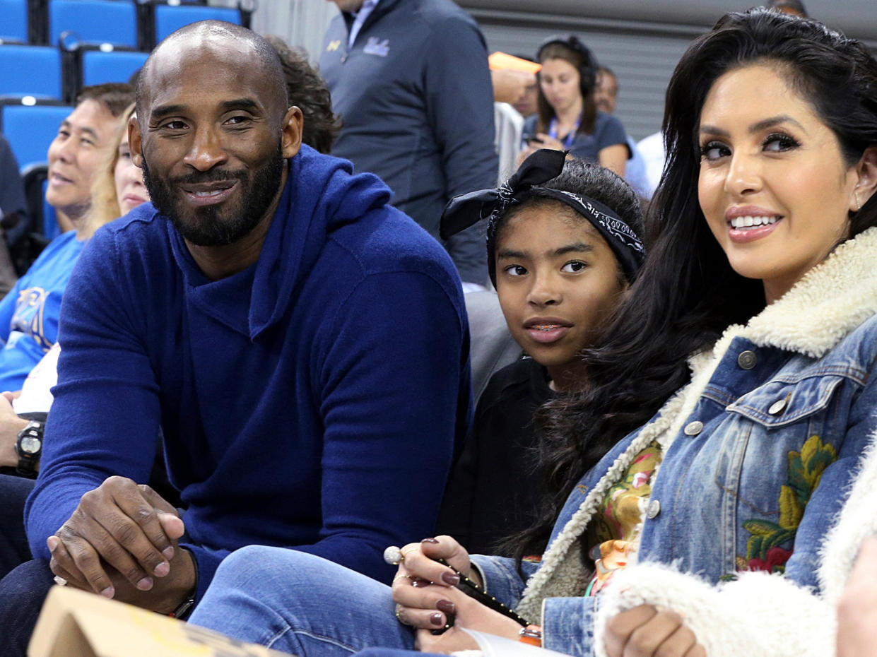 <p>Kobe, Gianna and Vanessa Bryant in 2017</p> (AP)