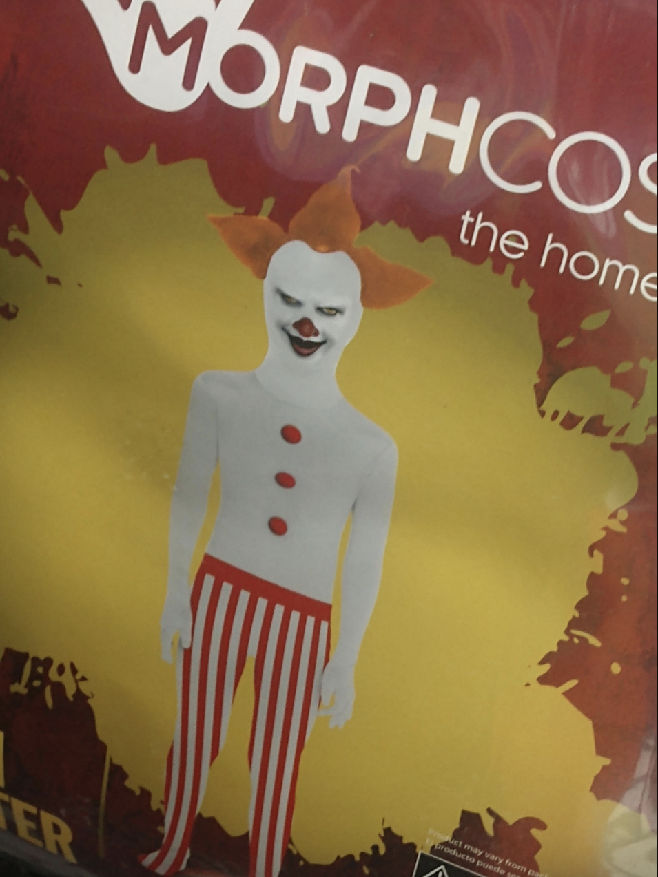 off brand creepy clown costume