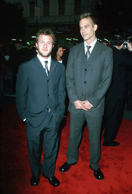 Scott Caan and Paul Walker at the premiere of Warner Brothers' Ready To Rumble