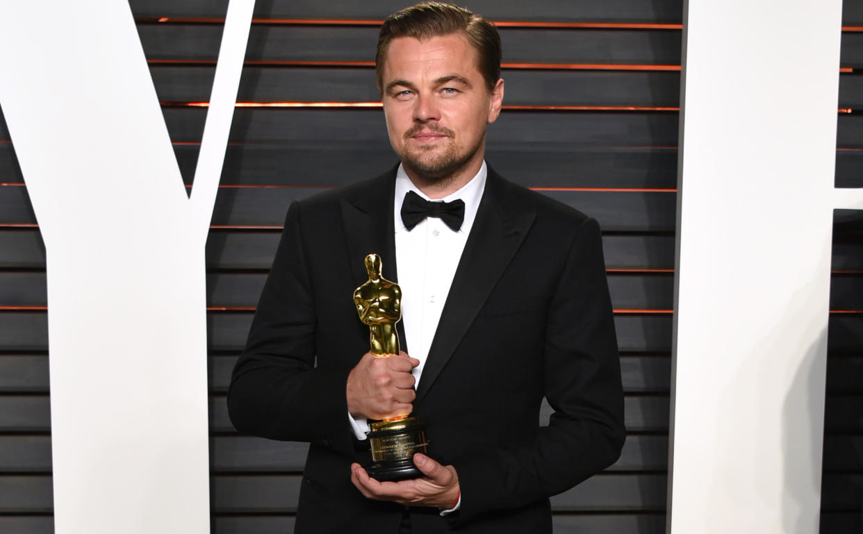 Leonardo DiCaprio musste sich von einer Oscar-Trophäe trennen. (Bild: AP Photo)