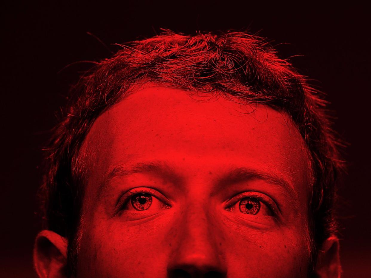 red mark zuckerberg angry facebook ceo