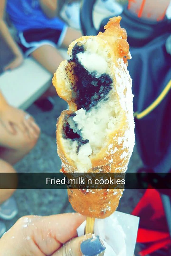 Deep-Fried Milk and Cookies on a Stick