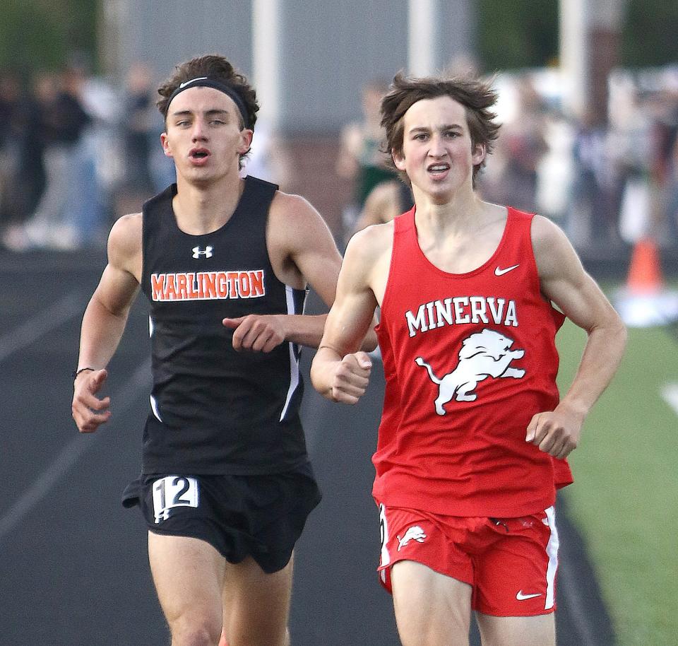 Minerva's Connor Shingleton is the defending EBC champion in the 800 and 1600 meters.