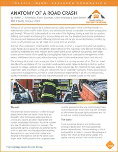 See link in press release to download CCDD Anatomy of a Road Crash