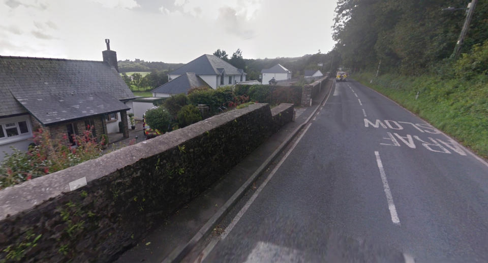 The crash occurred near the beach at Llansteffan, Carmarthenshire (pictured is nearby motorway)