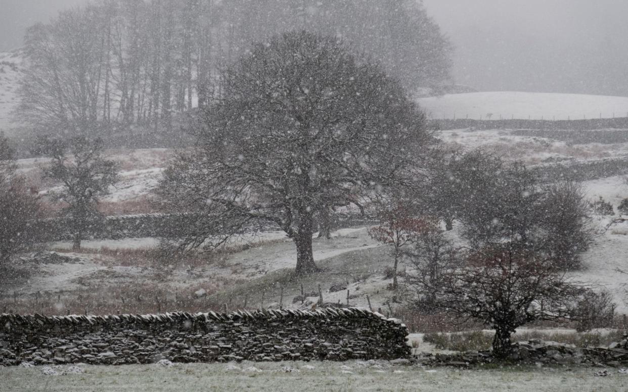 More snow flurries are predicted for Scotland and the north of England as the cold snap continues this week - www.alamy.com