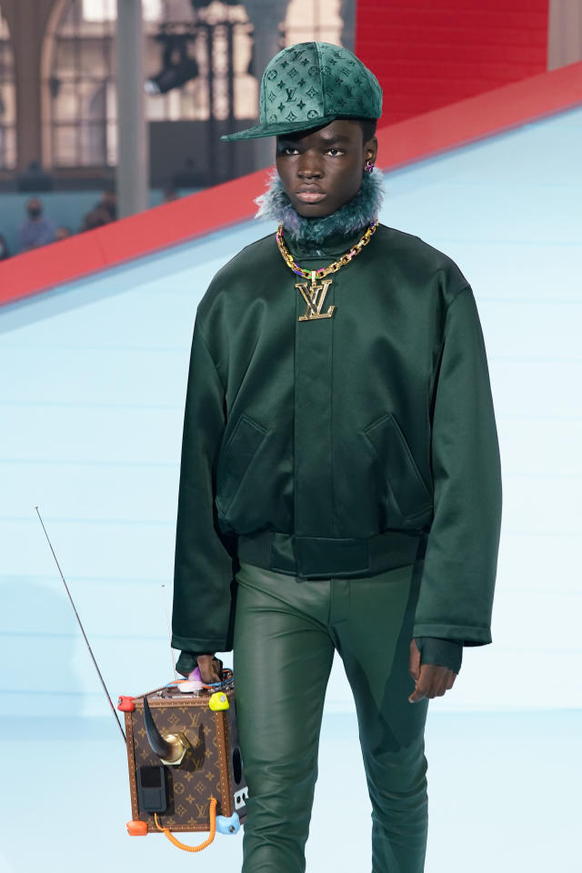 A model walks the runway during the Louis Vuitton Menswear News Photo -  Getty Images