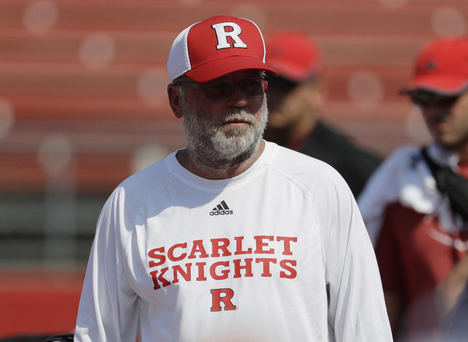 Kill was hired at Rutgers before the 2017 season. (AP Photo/Julio Cortez, File)
