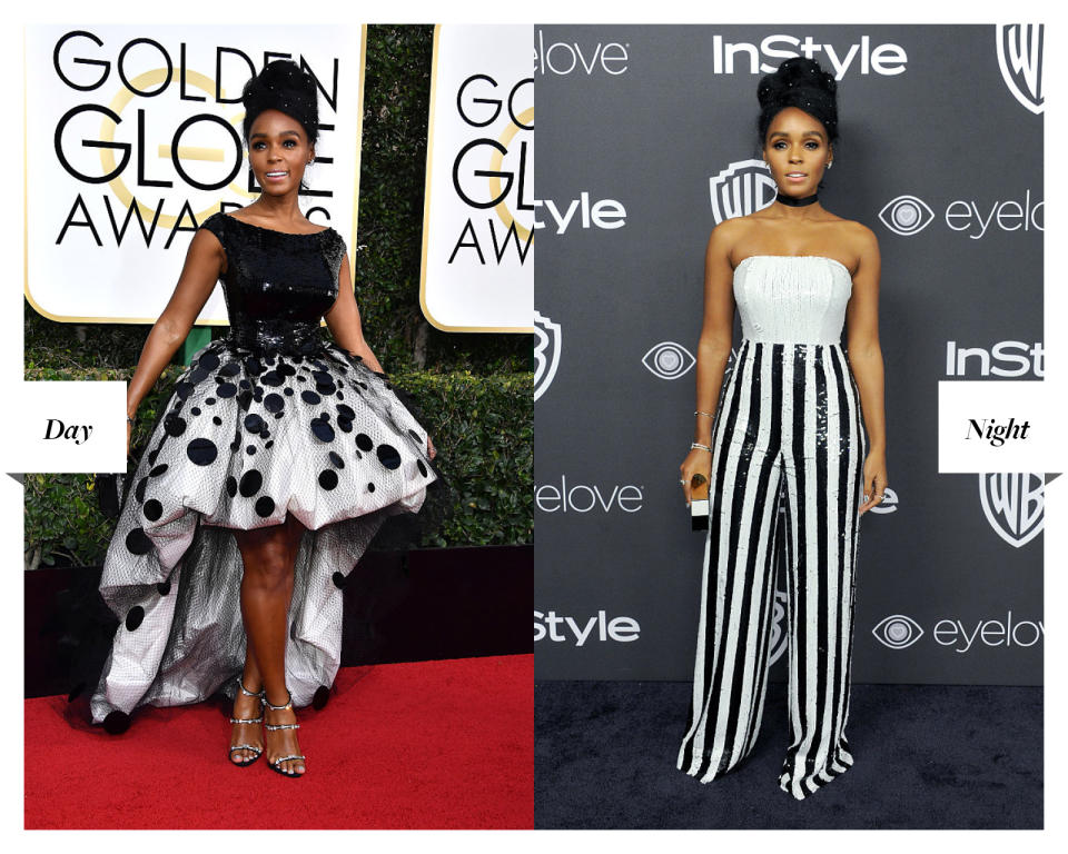 Janelle Monáe attends the 74th Golden Globe Awards and afterparty.