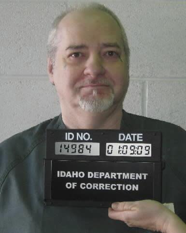 This image provided by the Idaho Department of Correction shows Thomas Eugene Creech on Jan. 9, 2009. Idaho's longest-serving death row inmate, Creech, is scheduled to be executed at the end of the month. He was already serving time after being convicted of killing two people in Valley County in 1974 when he was sentenced to die for beating a fellow inmate to death with a sock full of batteries in 1981. (Idaho Department of Correction via AP)