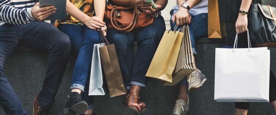 Group Of People Shopping Concept