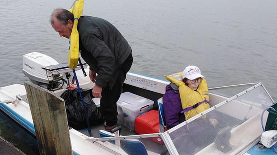 The last photo taken of Felicity Loveday (right) and her son Adrian Menevau (left)