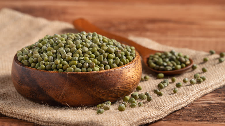 bowl of mung beans