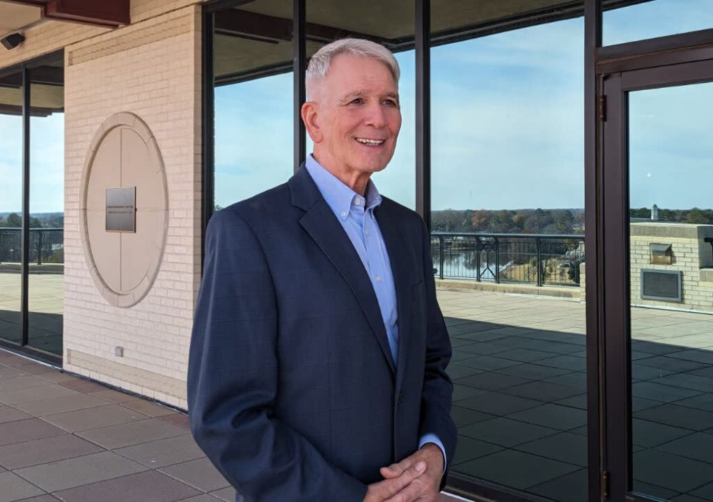 Former Republican Congressman Dr. Ralph Abraham stands outside the University of Louisiana at Monroe library after Gov.-elect Jeff Landry announced he will become the new secretary of the Louisiana Department of Health.