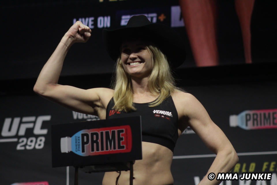 Andrea Lee UFC 298 ceremonial weigh-ins