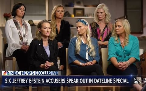 Epstein's six accusers - Credit: NBC News