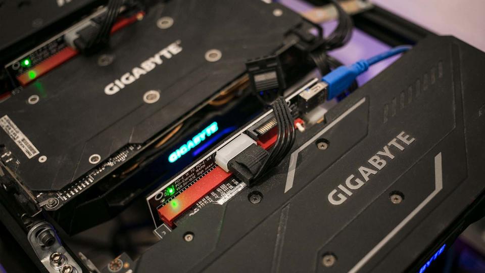 Detail of the computer equipment used by the Ethereum miner