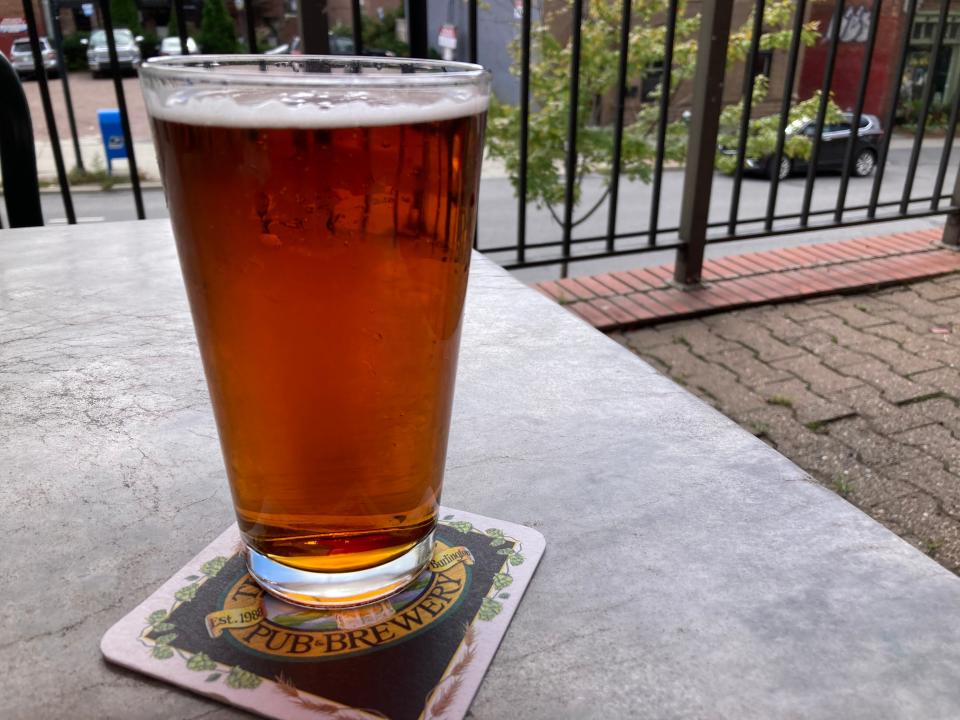 A pint of Oktoberfest lager at The Vermont Pub & Brewery in Burlington, shown Sept. 14, 2023.