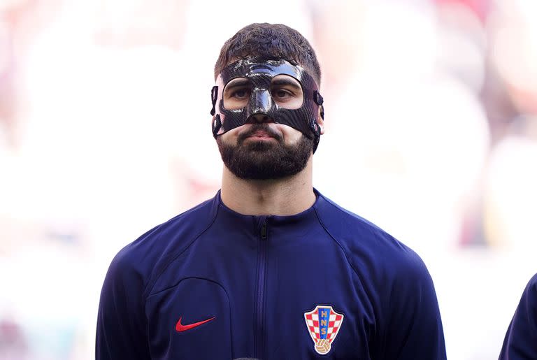 El croata Josko Gvardiol, durante el partido entre Croacia y Marruecos en el estadio Al-Bayt