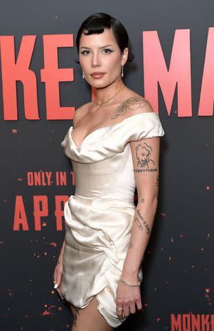 <p>Unique Nicole/Getty</p> Halsey in West Hollywood in April 2024