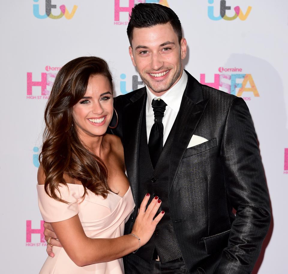 Georgia and Strictly partner Giovanni pictured together. (PA)