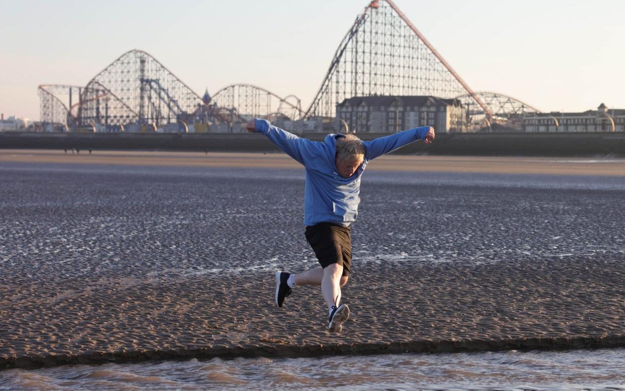 Boris Johnson had a spring in his step for the Tory spring conference at Blackpool - Andrew Parsons / CCHQ Parsons Media