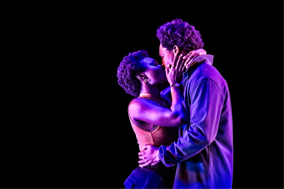 Tosin Cole and Heather Agyepong in Shifters at the Bush Theatre (Craig Fuller)