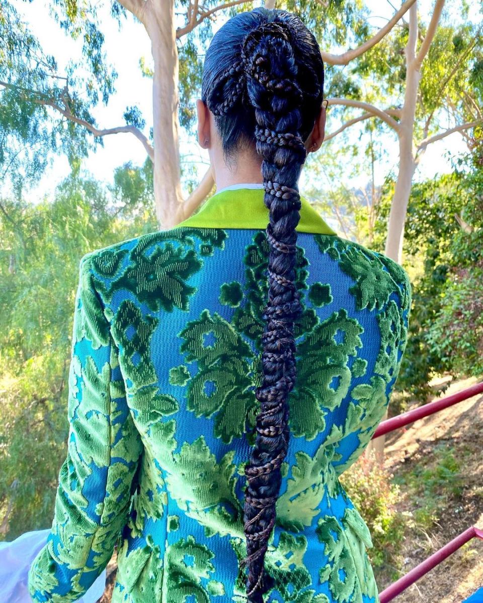 Yes, you read that right: A braided <em>braid.</em> It might not exactly be the easiest thing to do on your own, but we couldn't resist the eye candy.