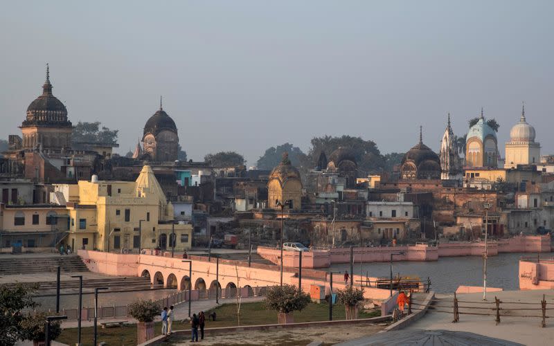 A general view of Ayodhya is seen after Supreme Court's verdict on a disputed religious site