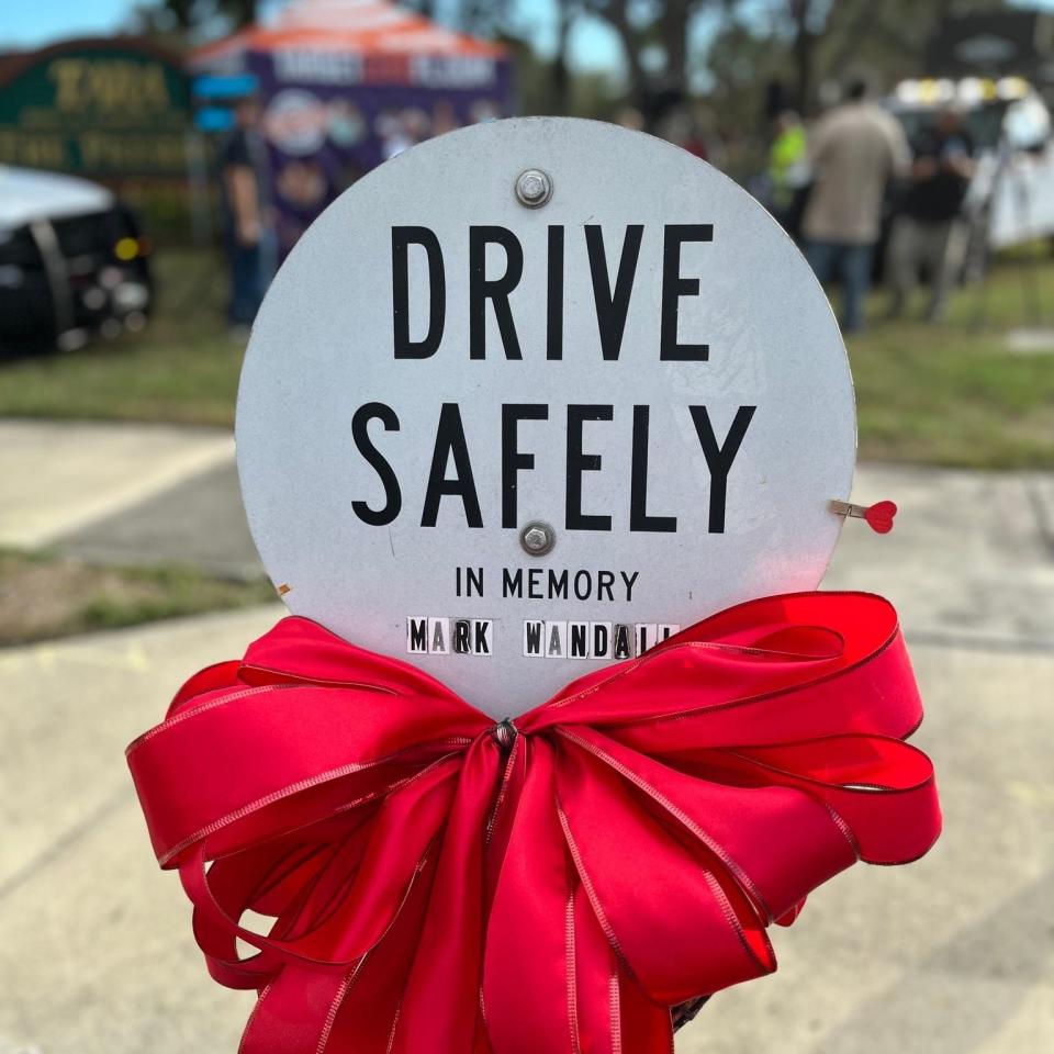 Law enforcement, traffic safety advocates and families of traffic victims gathered together in Bradenton on Friday for World Day of Remembrance for Road Traffic Victims.