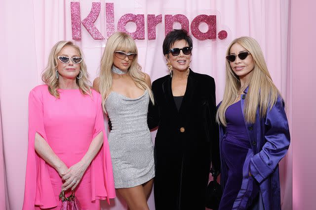 Stefanie Keenan/Getty Images for Klarna From left: Kathy Hilton, Paris Hilton, Kris Jenner and Faye Resnick attend the Klarna & Paris Hilton House of Y2K Launch Party