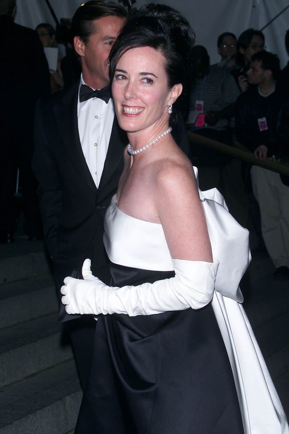 <p>At the 2001 Met Gala celebrating the opening of the 'Jacqueline Kennedy: The White House Years' exhibit.</p>