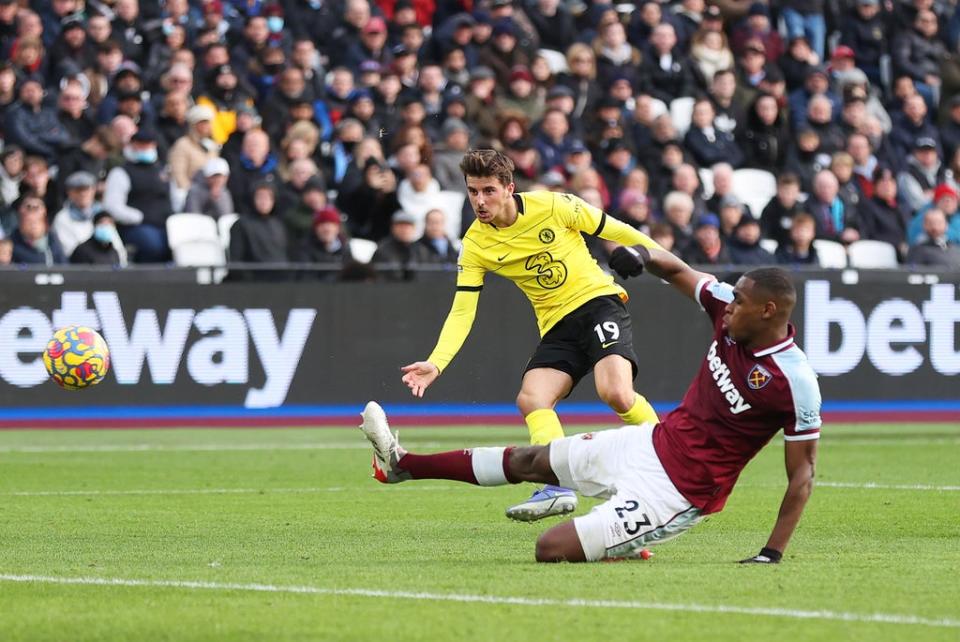 Mason Mount scores Chelsea’s second goal (Getty Images)