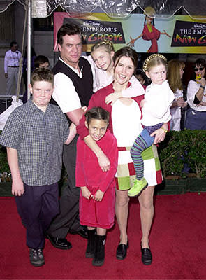 Christopher McDonald and his magnificent brood at the Hollywood premiere of Walt Disney's The Emperor's New Groove