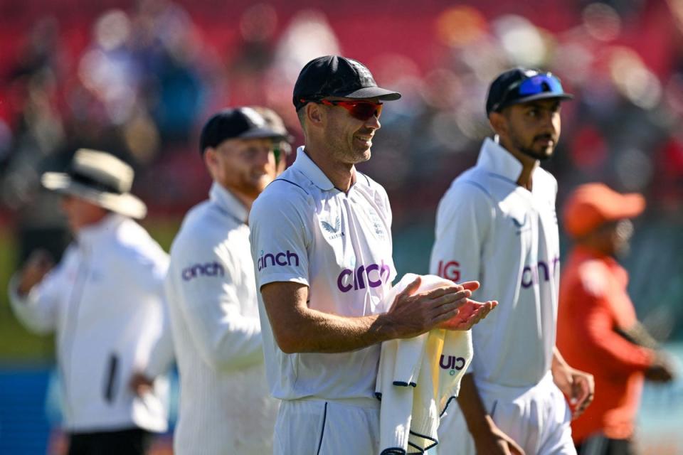 Anderson took his 700th Test wicket (AFP via Getty Images)