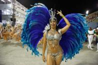 <p>Dancers are descending on Rio and Sao Paolo for the famed samba parades.</p>