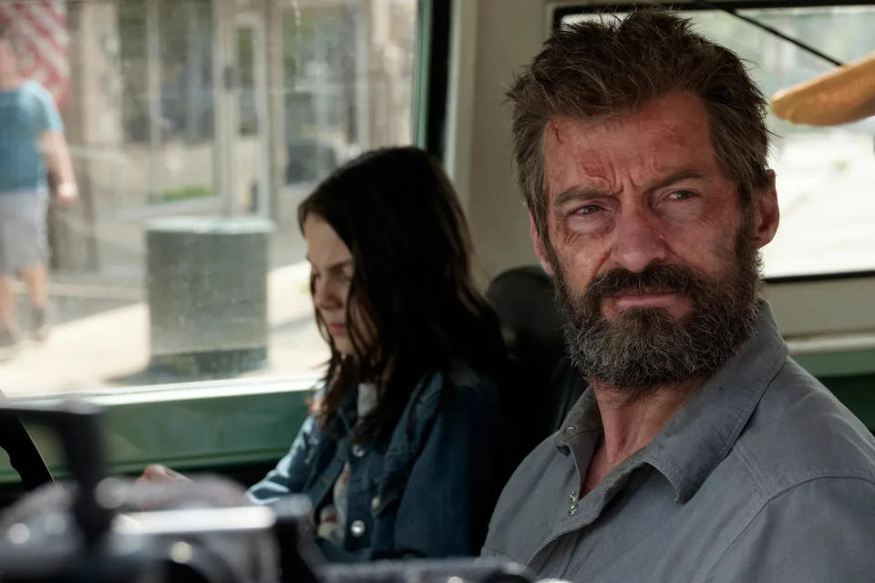 Hugh Jackman is an aging gunslinger, and Dafne Keen his progeny, in the 2017 James Mangold film "Logan."