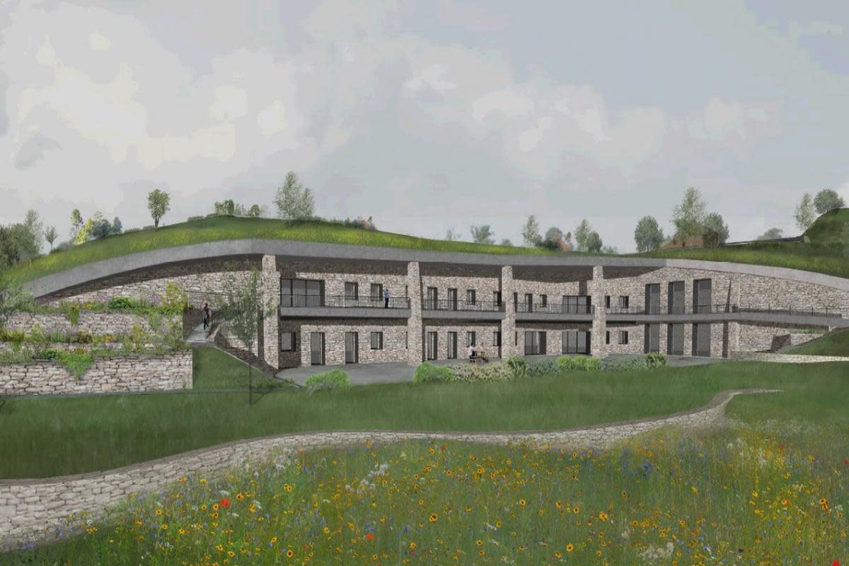 Computer generated image of the house proposed on the site of Dawson Farm at Bosley <i>(Image: Eco Design Consultants)</i>