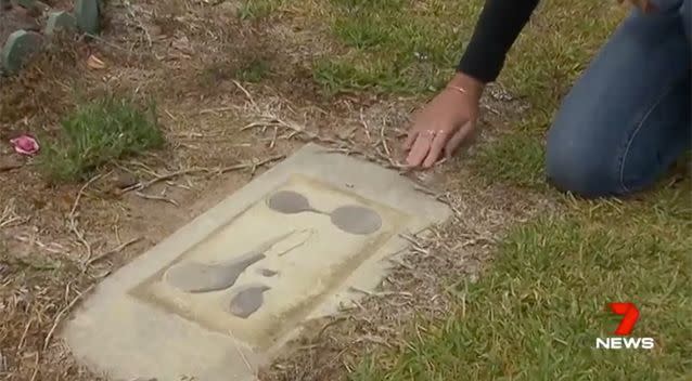 Worried mourners visited the cemetery after they heard the news. Source: 7 News